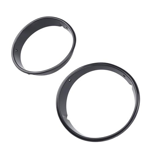 Headlight Bezel Covers, Black Headlight Bezels for Toyota TJ 1997-2006 - Scratch-Free Decorative Headlamp Trim Rings (2pcs)