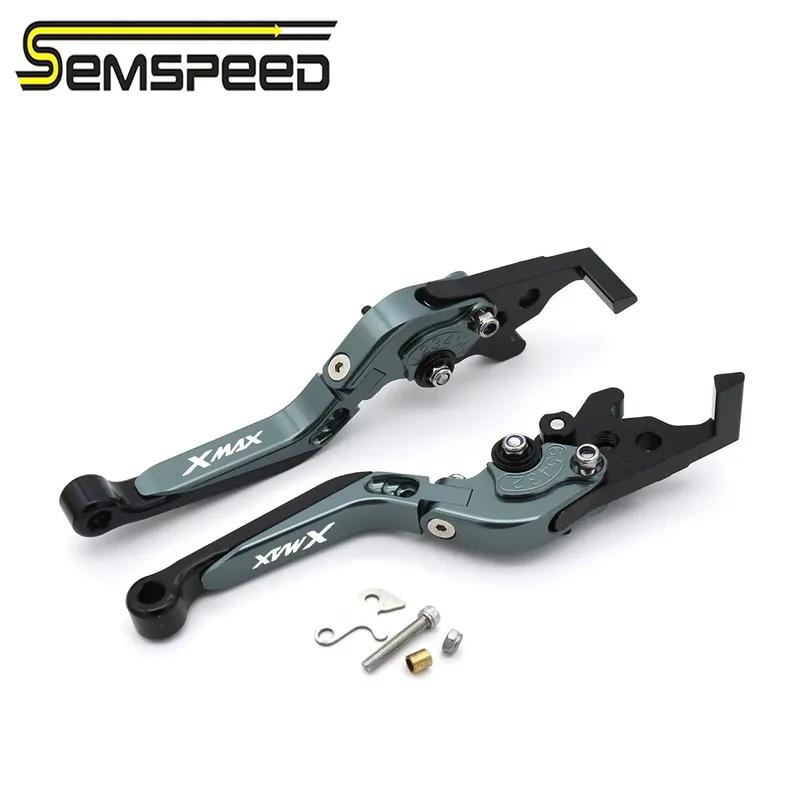 For Yamaha XMAX300/XMAX250/XMAX125/XMAX400 2023-2025 CNC Parking Brake Clutch Lever Folding Stretchable Adjustable Aluminum