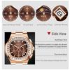 OLEVS 44MM Mens Watch Original Luxury Trendy Square Quartz Watch Moon Phase Waterproof Luminous Watches For Man Box Gift 3739