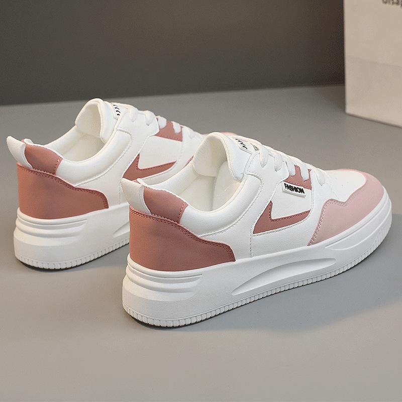 Trendy shoes spring new student flat casual board shoes sports shoes 35 розовый