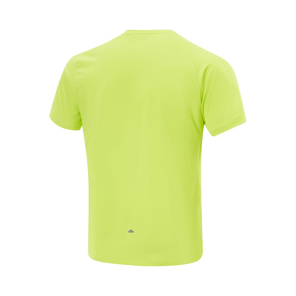 Li Ning Running Series Solid Color Round Neck Comfortable Breathable Versatile Wind Tunnel Breathable Short Sleeve T-Shirt Men Tops ATSV083-3