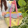 Nylon Swimming Bag Dry Wet Mesh Handbag Soild Color Mesh Beach Bag  Shower