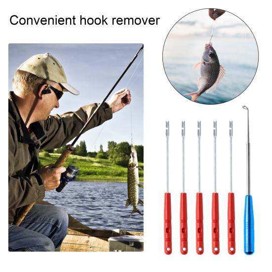 

6 шт. Извлекатель рыболовных крючков из нержавеющей стали, быстрый съемник рыболовных крючков, безопасный экстрактор, отсоединяющий инструмент для снятия, приспособление для спуска, рыболовные принадлежности 1 Set