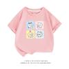 Summer Short-sleeved Cotton Children's T-shirt Usagi Xiaobajiyi Chiikawa Boys and Girls Casual Shirt Parent-child Wear