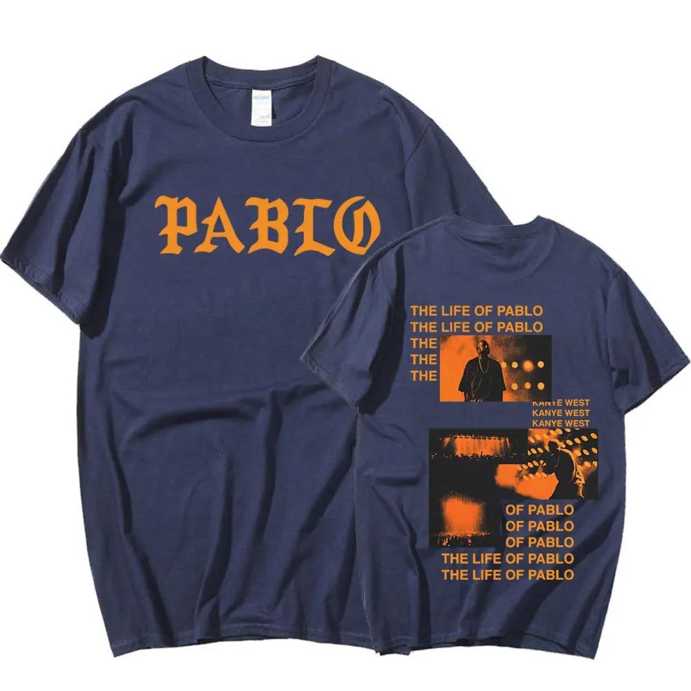 

2024 Kanye West Graphics Print T-Shirt THE LIFE OF PABLO T-Shirt Літня унісекс жіноча мода в стилі хіп-хоп, великі футболки з короткими рукавами унісекс S