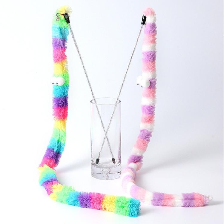 Cats Wand Teasing Stick for Kitten Interactive Cats Toys Plush Teaser with