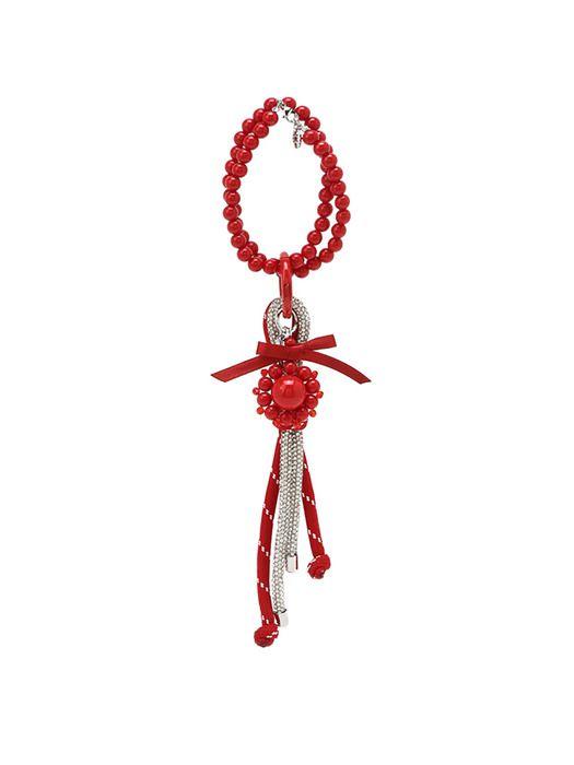 athe vanessabruno Bag Red Flower Trick Keychain AAHO5E709R2
