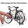 1:8 Scale Retro Bike Mountain Bikes Diecast Model Toy Alloy Rubber Tires Simulation Bicycle Models Collection Gifts for Boys