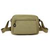 Sac bandoulière léger en nylon pour hommes femmes Sac messager décontracté à bandoulière avec poches zippées
