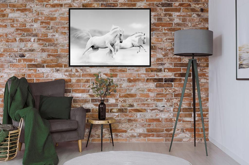 Picture poster In a frame 43x33 cm Horses P901