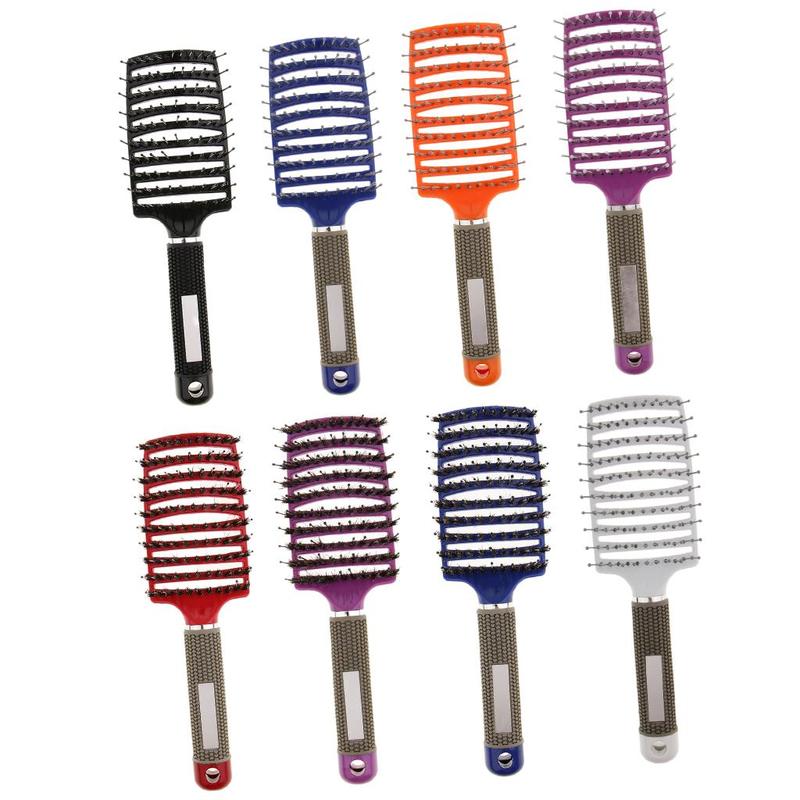 Curved Vented Hair Brush Lightweight Massage Detangling Comb for Women Hair Styling and Grooming