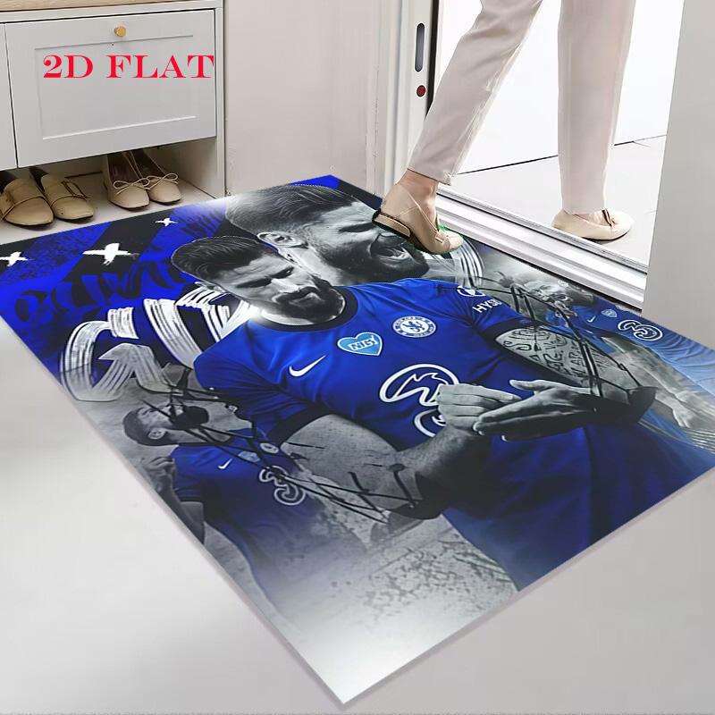 Chelsea FC Team Teppich für Wohnzimmer Schlafzimmer Zuhause Sofa Dekoration, Kinder Spiel rutschfeste Bodenmatte