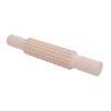 Clay Rolling Pin Grid Texture Wooden Roller Stick Pressing Tool for Pottery Art Projects