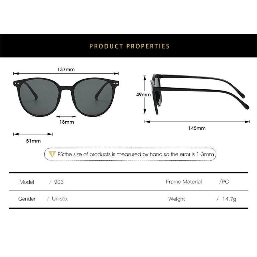 Fashion Transparent Round Frame Sunglasses for Women Casual Driving Outdoor Eyewear Men Plastic Ultralight UV400 Eyeglasses