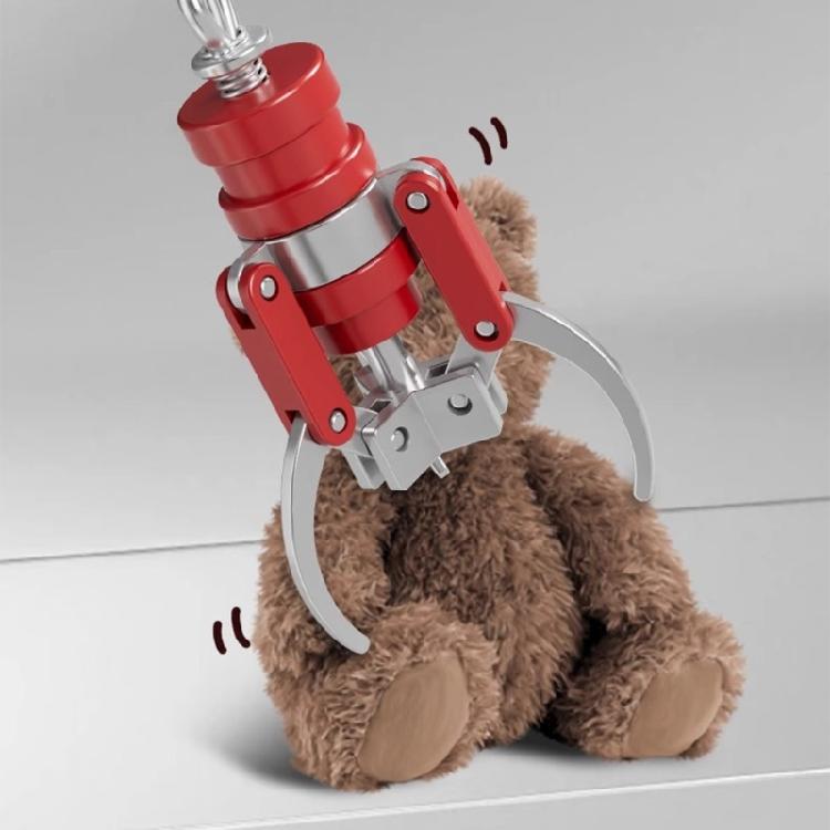 Kreativní klíčenka se zamykacím drápem ABS Stroj na panenky Uchopovací klip Klíčenka Přenosný Stlačovací design Hračka Dárek Vhodné pro každodenní použití