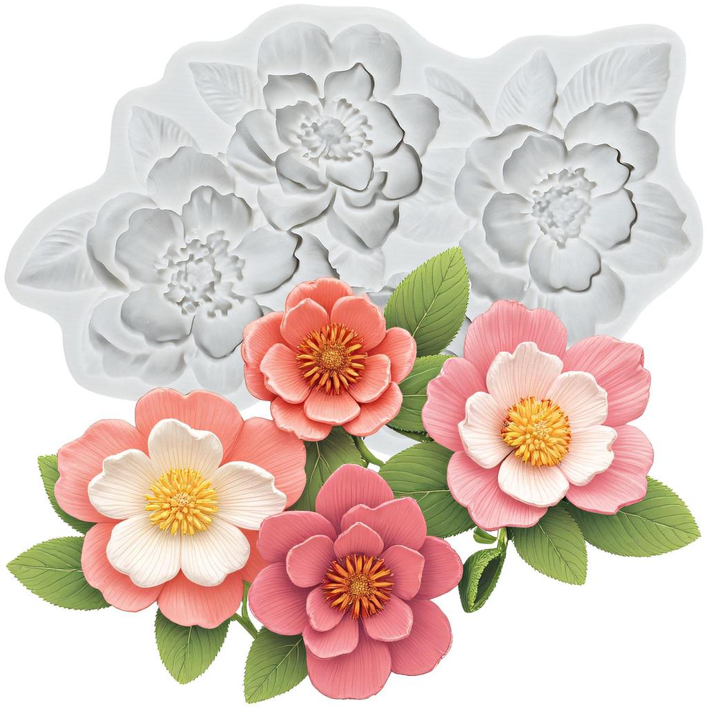 Flower Silicone Molds Orchid Butterfly Fondant Mold Cake Decorating Tools Cupcake Topper Chocolate Candy Craft Gum Paste Polymer Clay