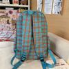 Plaid Student Schoolbag Women's Lightweight Large Capacity Backpack