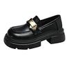 Black Platform British Style Small Leather Shoes Women's Autumn New Retro Versatile Mary Jane