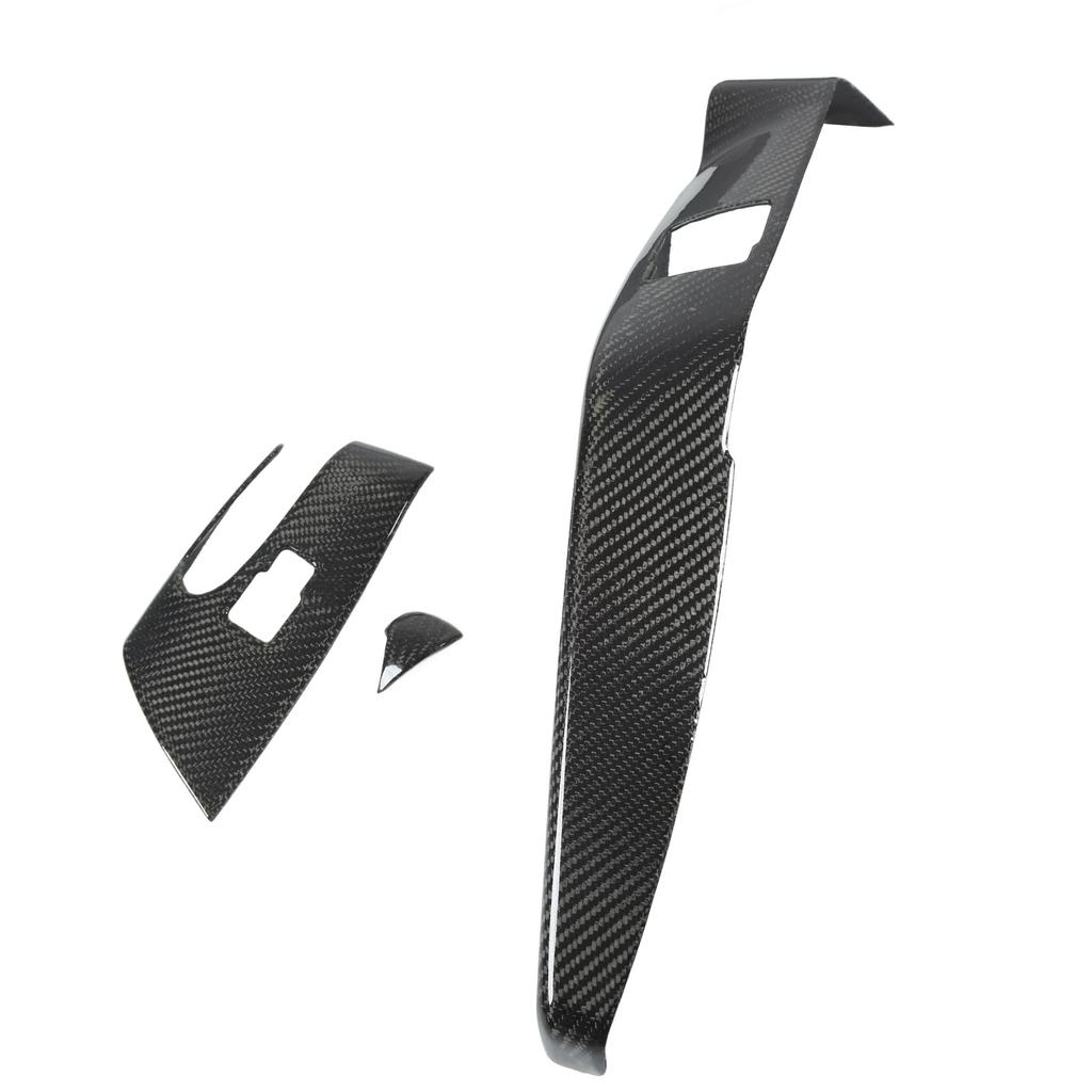 Kohlefaser Fensterheber Schalter Panel Abdeckung Zierleiste Schalter für elektrische Fensterheber Ersatz für Corvette C7 LHD 2014-2019