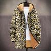 New Jacket Multi-colored Pattern Elements B1 Zipper Hooded Cardigan Thickened Winter Fleece Trendy Padded Clothes