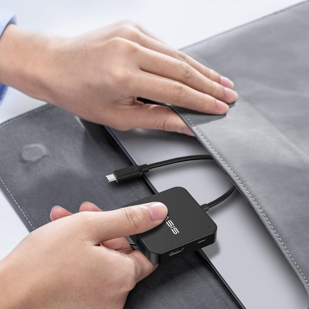 USB C Hub USB Hub with 4K HDMI Power Delivery 100W 3 USB Ports 1 Port USB Splitter Adapter for Mac Surface USB C Multi-port Type-C 3.0 Type-C 3.0