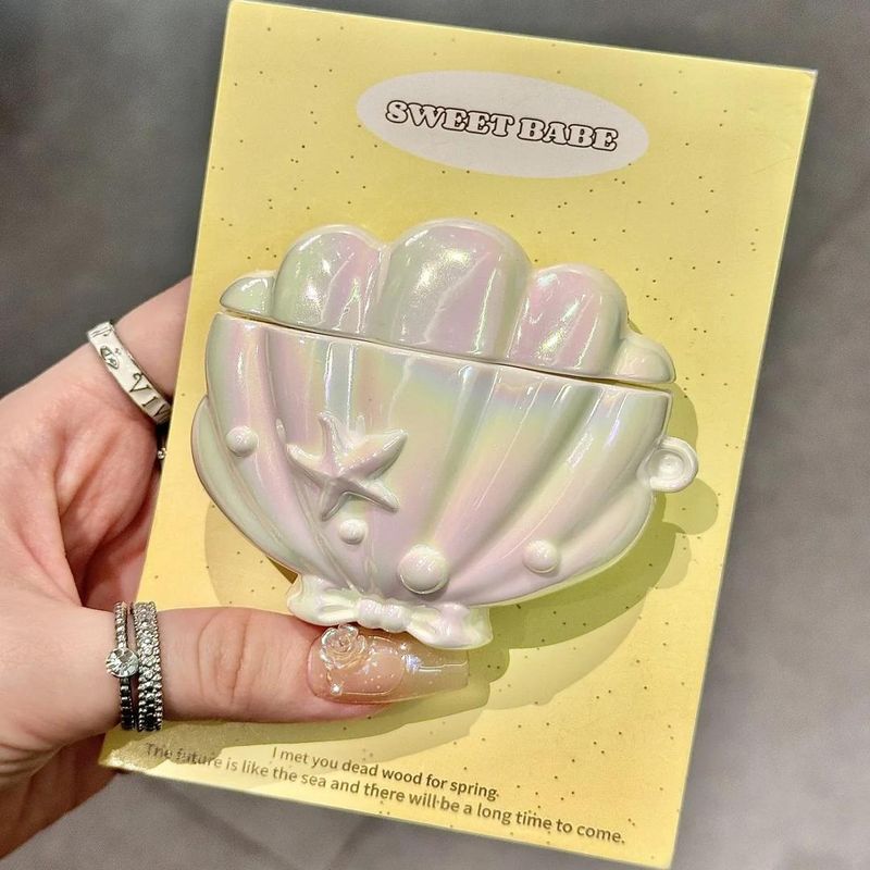 

для Huawei Freeclip Чехол для наушников Freebudspro4 Защитный чехол Freebuds6i Силиконовый 5i Нишевый стиль SE2 Ударопрочный 4e Мягкий чехол Pro3 Креативный Женский Huawei Freebuds 4/4E Laser Shell [Single Shell]]