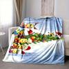 1Pc Christmas Minions Celebration Blanket Soft And Comfortable Casual Warm Camping Travel Christmas Halloween Gift M91753