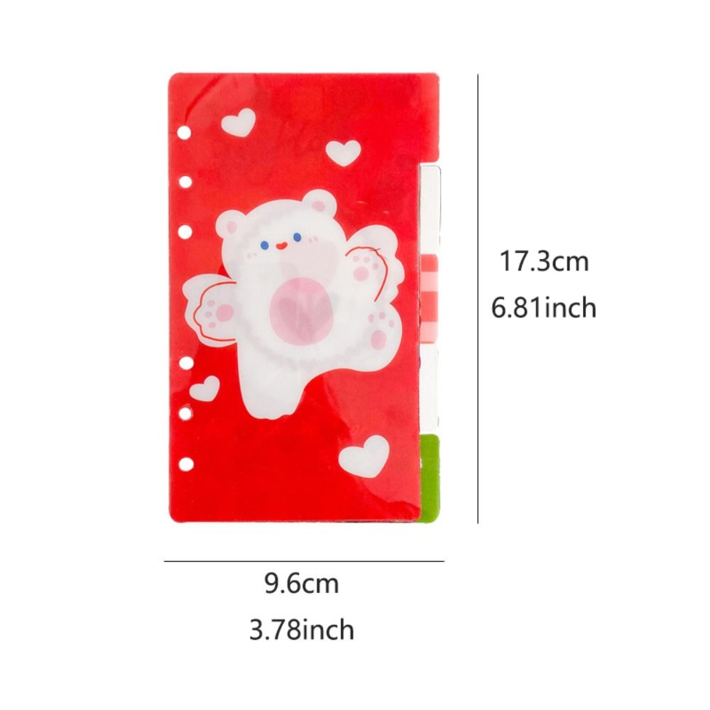 5Sheets A6 Loose-Leaf Notebook Refill Paper Refill Spiral Page Binder Indexing Cards  Stationery