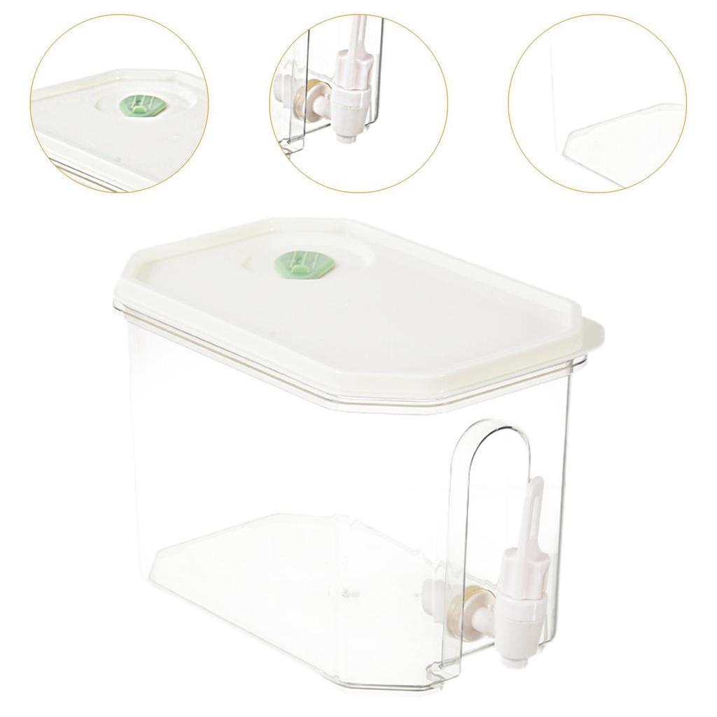 Iced Beverage Dispenser 3.5L Ice Water Jug Pot for Refrigerator Home Kitchen