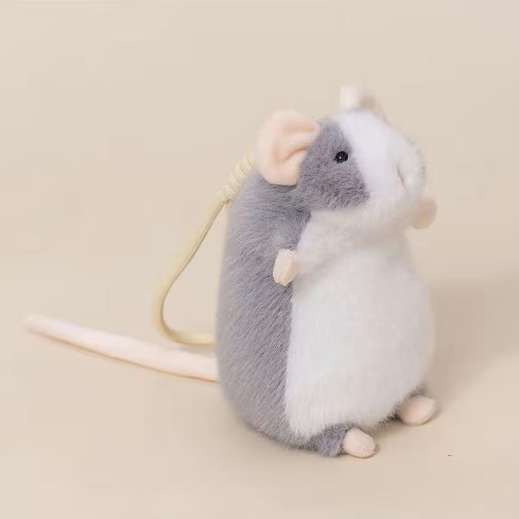 Peluche Carini e Raffinati di Ratti Animali di Peluche Morbidi Bambola Animale di Peluche Piccolo Topo Circa 20 cm Portachiavi Ciondolo Regali Divertenti