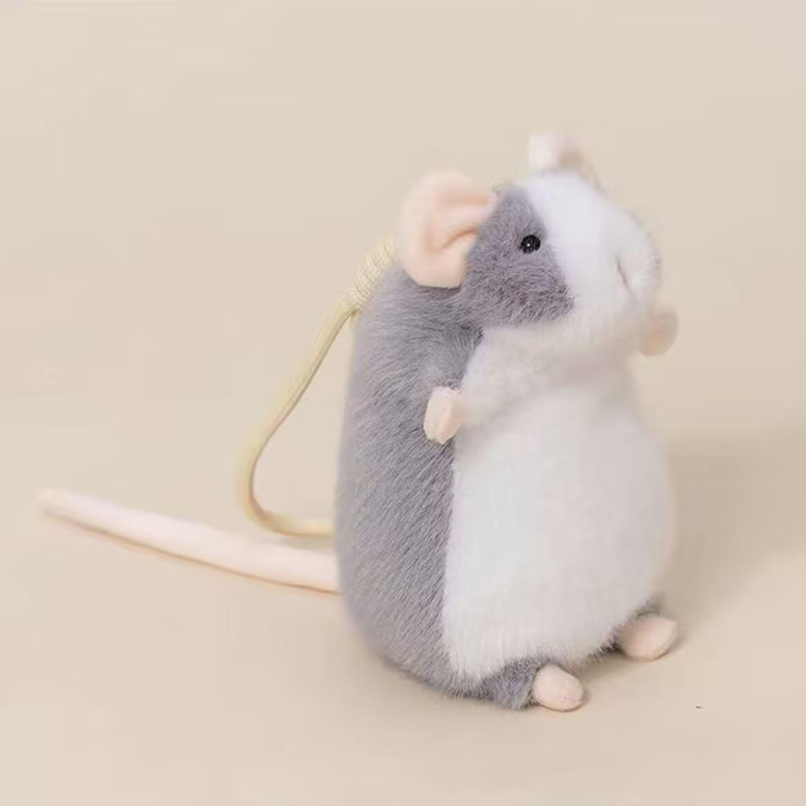 Süße Fancy Rat Plüschtiere Weiche Stofftierpuppe Plüsch Kleine Maus Ca. 20cm Anhänger Schlüsselanhänger Lustige Geschenke