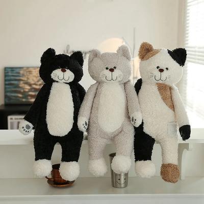 50CM Tee Reis Katze Plüschtier Cartoon gespleißtes Kissen Puppe Kawaii Katze Schlafen Bein Puppe Kinder Geburtstags Weihnachtsgeschenke