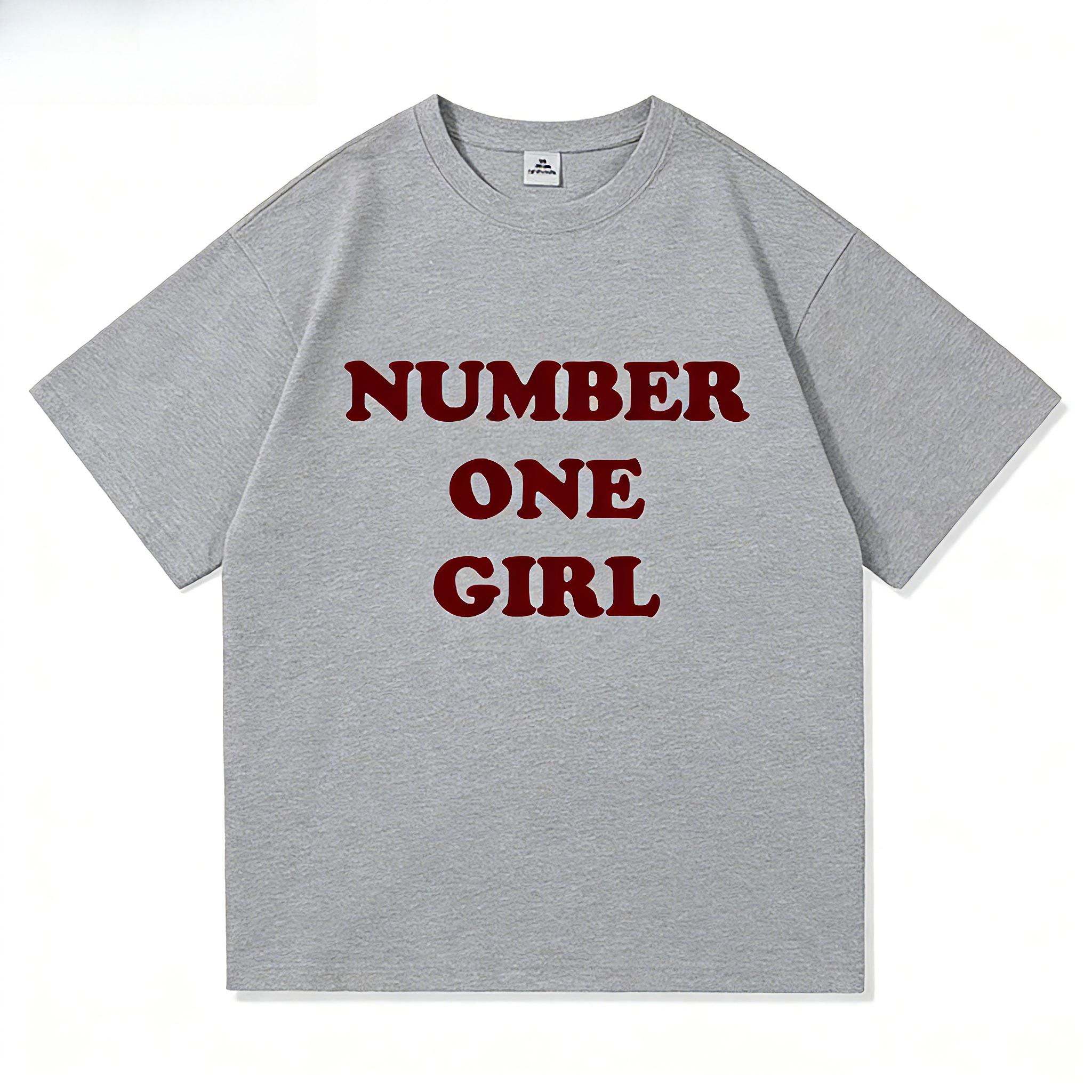 

Korean Member T Shirt New Album Number One Girl Same Fashion Top Y2k Harajuku Womens Crew Neck Short Tops S