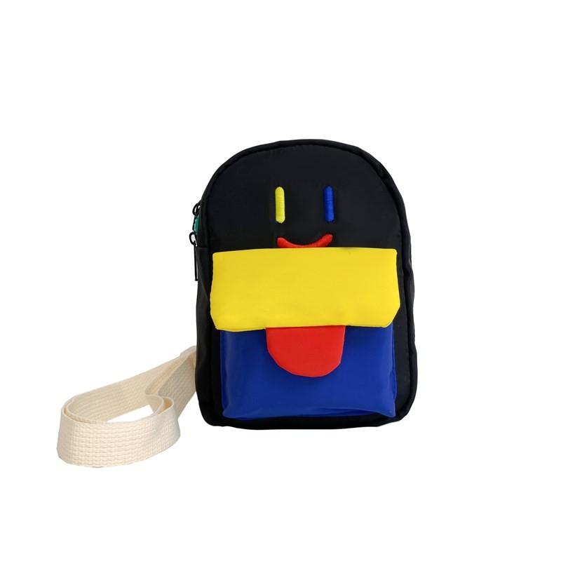 Adorable Smile Face Crossbody Bag For Children Ideal For Preschool And Daily Use