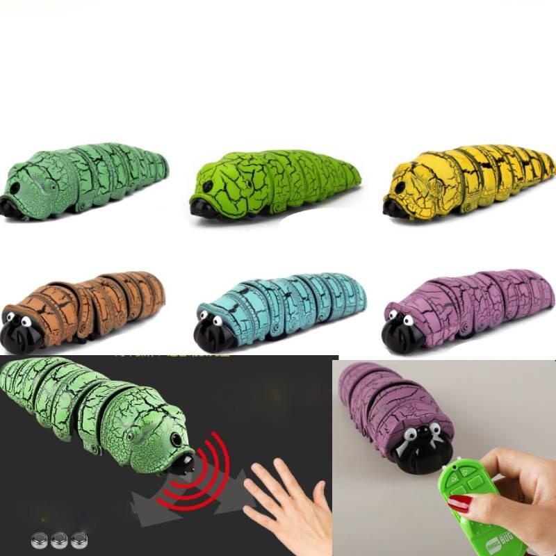 Control Remote Caterpillar Toys Luminescence Electric Infrared Crawl Insect