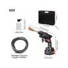 Portable Cordless Washer Handheld Car High Pressure Electric Water Wash Cleaner Tools