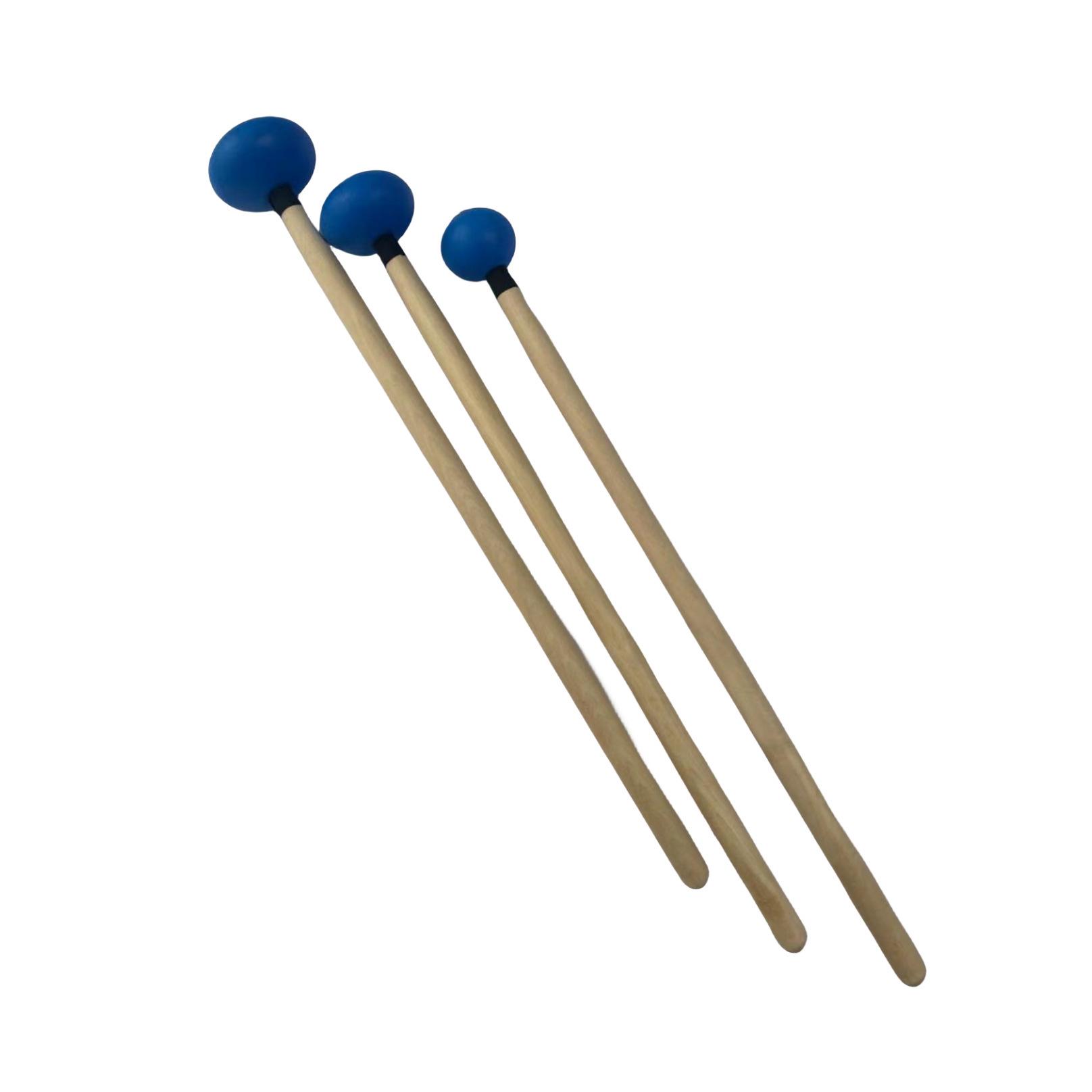 Glockenspiel Mallets: Aluminum & Steel Xylophone Strikers, Wooden Hammer, Recording Drum, Steel Drum Stick, Clapper Stick - Non-Slip. Small head