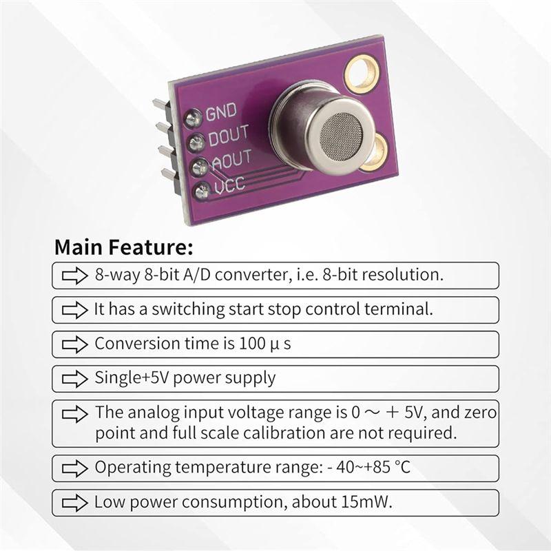 A84X-MS1100 Gas Sensor Module, High-Precision TVOC And CO2 Detection, Household And Laboratory Gas Quality Sensing