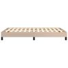 Bed Frame Without Mattress Cappuccino Brown 120 X 190 Cm Faux Leather