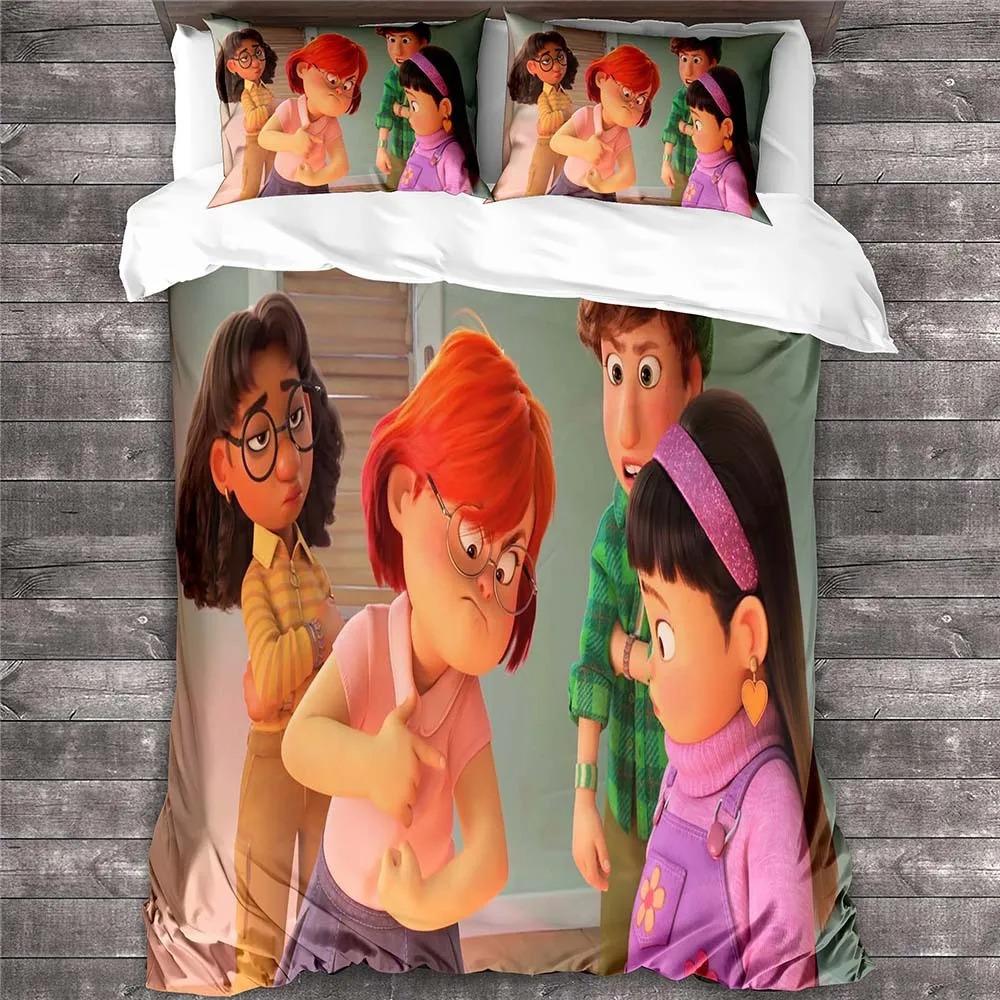 

Comforter 3D Print Cartoon Turning Red Bedding Set Bed Set Comforter King Queen Size Boys Adult Comforter (quilt)-EU Single(135*200cm)3pcs