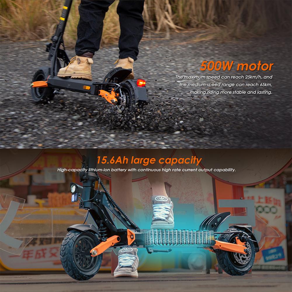 KuKirin G2 Pro VMP mit DGT-Zertifizierung, Elektroroller, 500-W-Motor, 48-V-15-Ah-Akku, 9-Zoll-Schlauchlosreifen