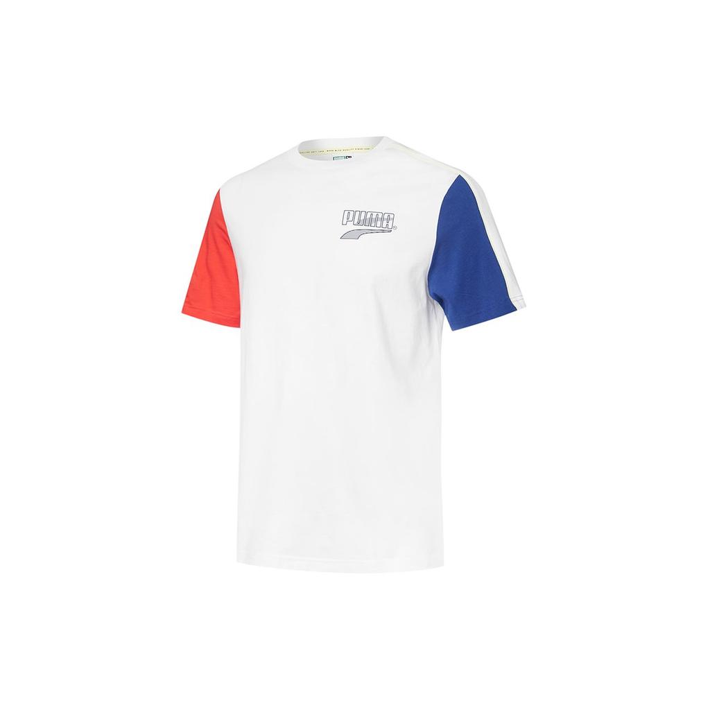 PUMA Decor8 T Shirts Men's White Crew Neck Moderate 532705-02