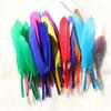 100Pcs Blue Goose Feathers 10-15cm Natural Dyed Feather for Wedding Decoration Party DIY Crafts Halloween Costume Supplies