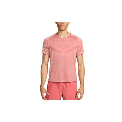 Tech Knit Logo Crew Neck Sports T-Shirt Men Tops Stardust-Red DM4753-655