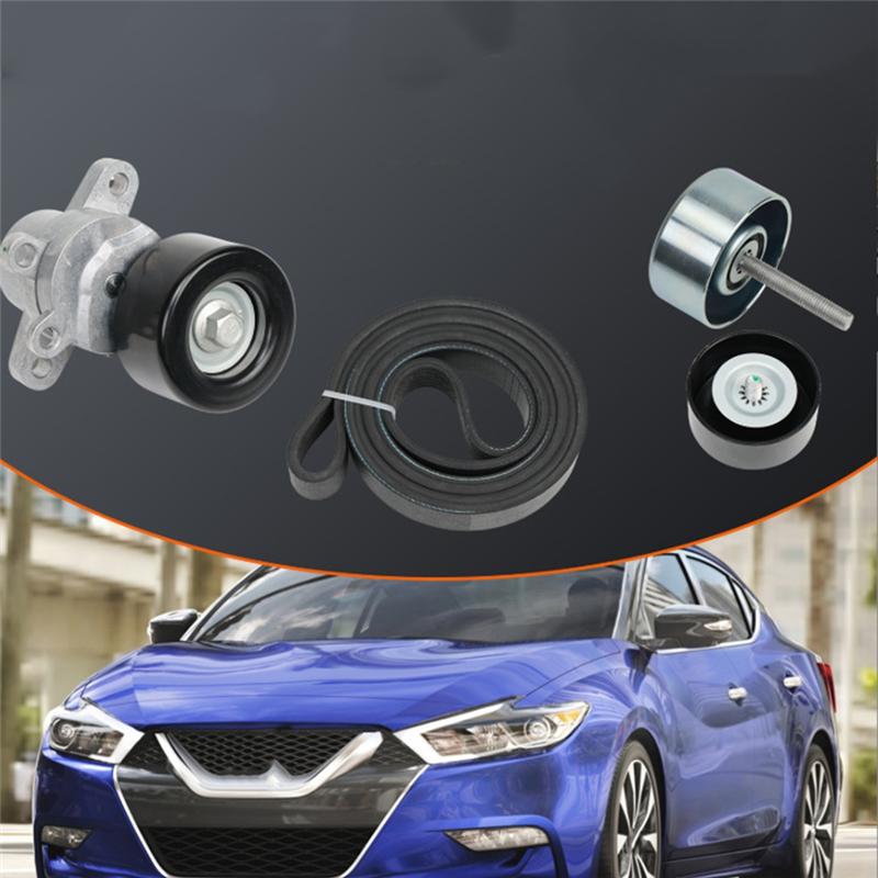 NEW-Drive Belt Tensioner Kit For Nissan Maxima 2009-2015 3.5L V6-39155 11955JA10D SK89676 SK107054