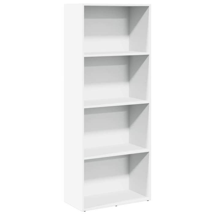 VidaXL Bookcase White 60x30x152 Cm Engineered Wood, Shelf, Bookshelf, Book Stand, Storage Cabinet, 857908