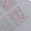 3D Eyes Face Makeup Temporary Tattoo Self Adhesive Beauty Colorful Pearl Jewels Stickers Festival Diy Body Art Decorations