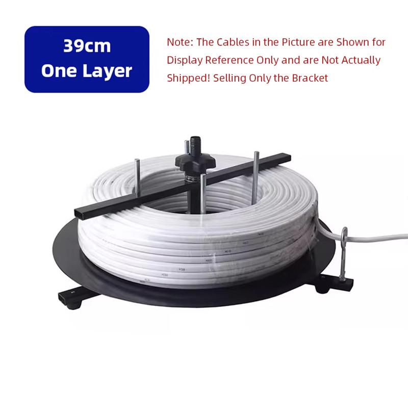 1 Layer 2 Layer Electrician Wire Dispenser Rack Cable Discharge Tray Stand Rotary Wires Feeder Cables Organizational Tool