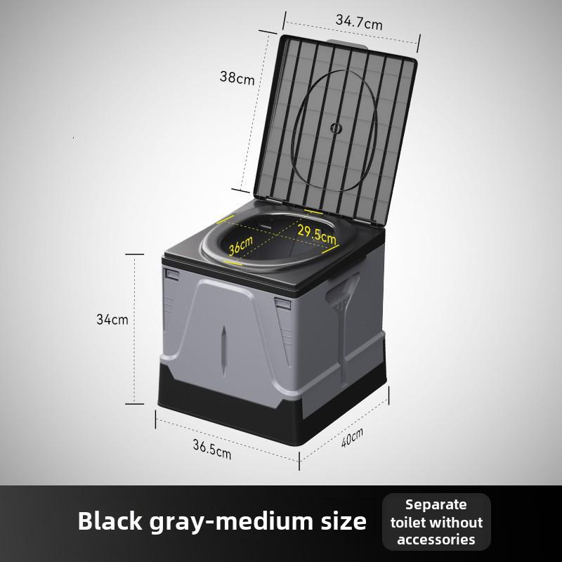 Toaletă Portabilă Pliabilă Inodoră pentru Camping, Autocălătorie și Urgențe - Potrivită pentru Adulți și Copii