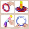 Children Throw Circle Game Ferrule Stacked Toys Fun Indoor Outdoor Parent-Child Interactive Circle Layers Early Education Gift